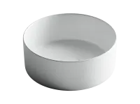 Умывальник Ceramicanova чаша накладная круглая (цвет Белый Матовый) Element 358x358x137мм