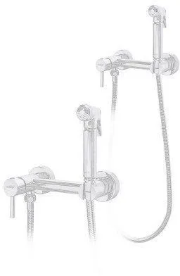 Смеситель с гигиеническим душем Hansberge H0099 Белый