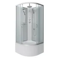 Душевая кабина Niagara Classic NG-2309-14BKT 100х100х210-240, высокий поддон 40 см, стекло матовое