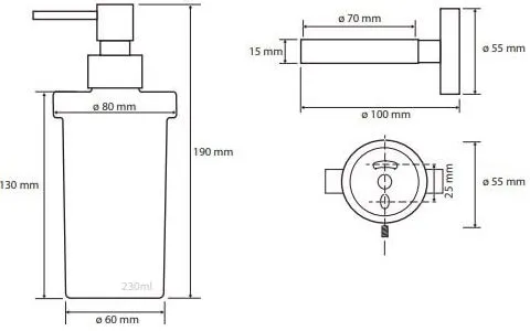 Дозатор для жидкого мыла Bemeta Neo 104109016
