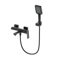 Смеситель для ванны с душем WONZON & WOGHAND, Черный матовый (WW-88639011-MB)