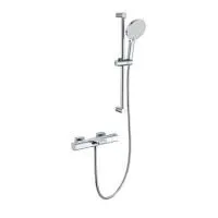 Смеситель для ванны с душевым гарнитуром и термостатом WONZON & WOGHAND, Хром (WW-C2017-A-CR)