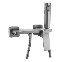 Гигиенический душ со смесителем Shevanik S6105T-1, оружейная сталь